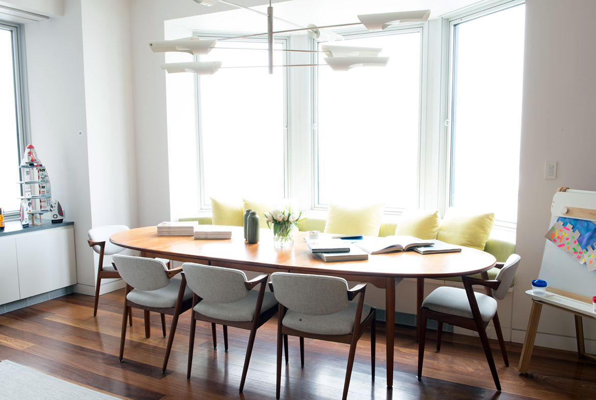 Luxury apartment bay view
