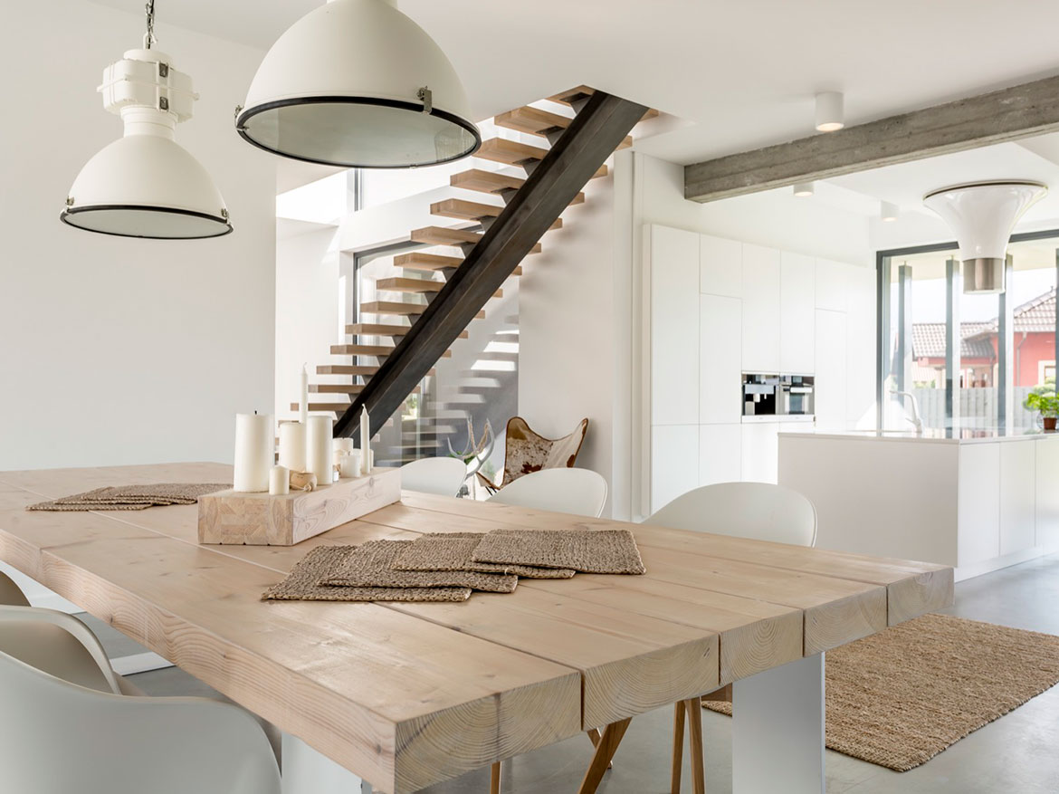 Apartment in complex building