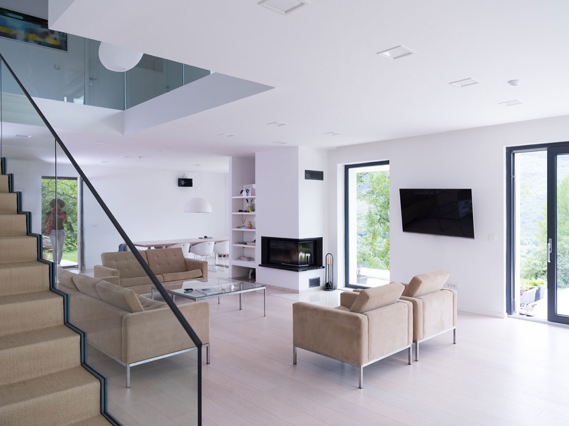 Apartment in complex building